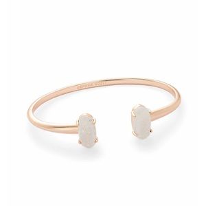 Kendra Scott Edie Rose gold cuff iridescent drusy